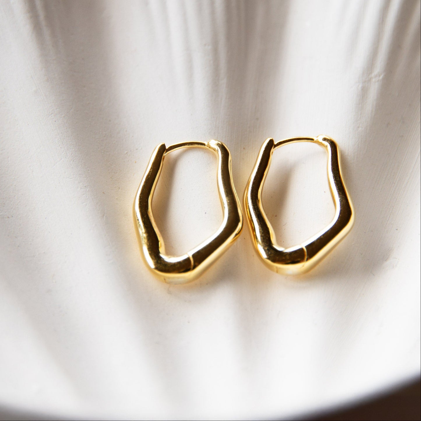 Serra Gold Huggie Earrings