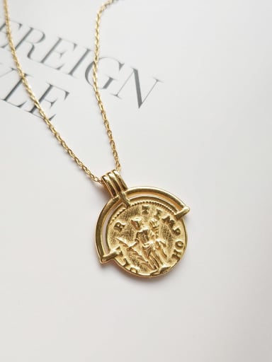 Sorella of May Retro Gold Coin Necklace