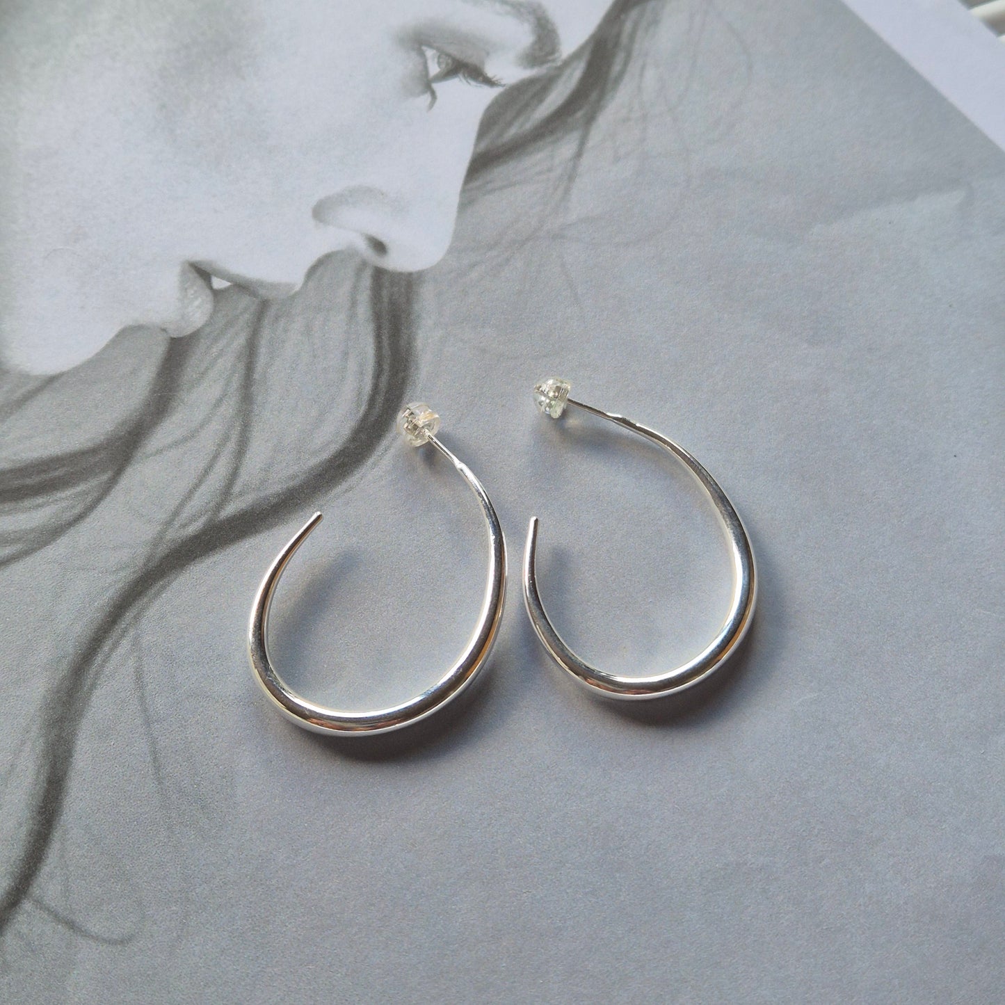 Pair of Sorella of May Elara earrings silver