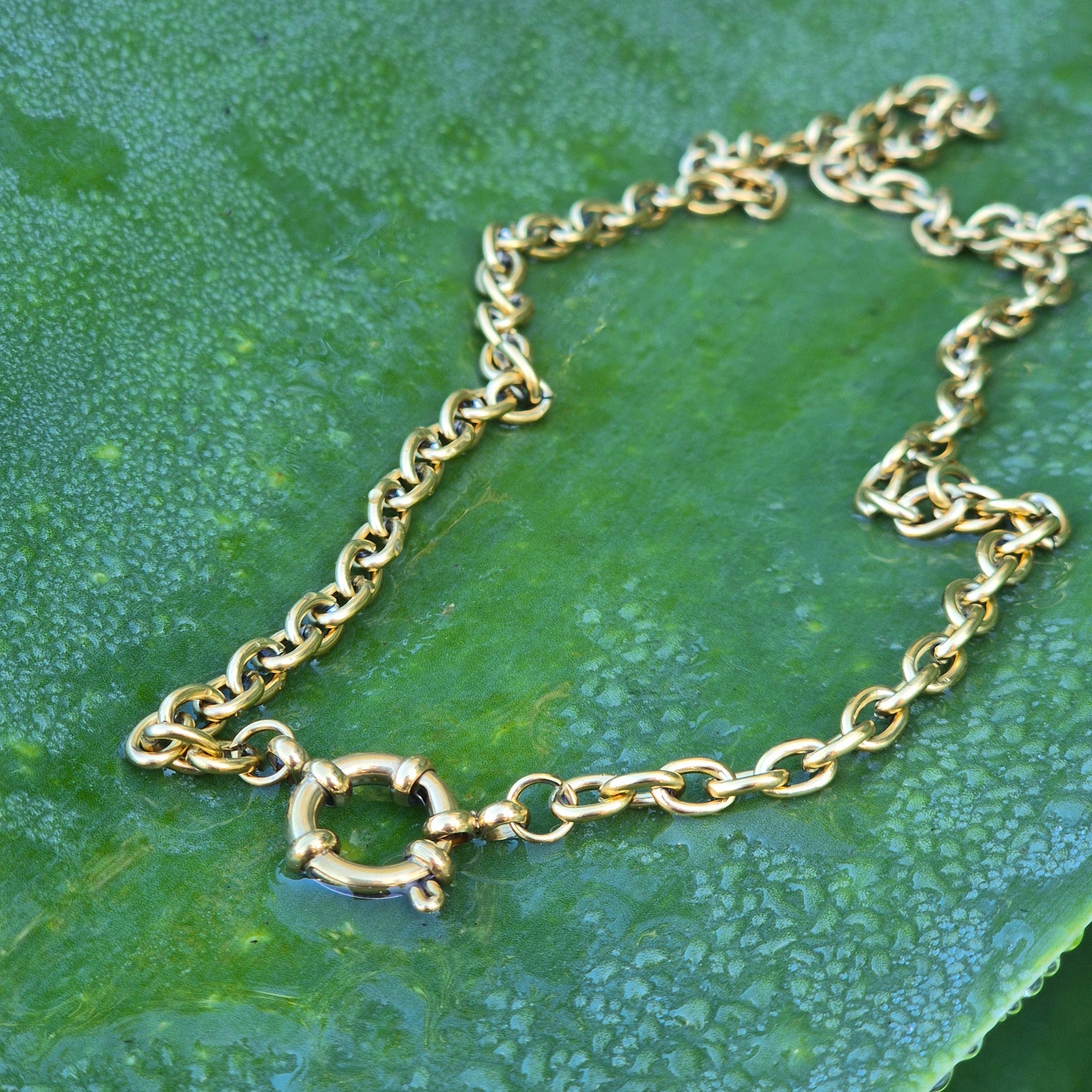 Sorella of May Nera O-chain gold necklace