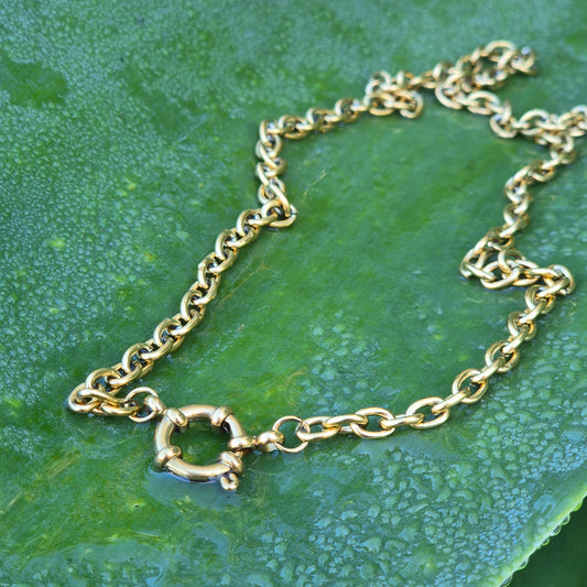 Sorella of May Nera O-chain gold necklace