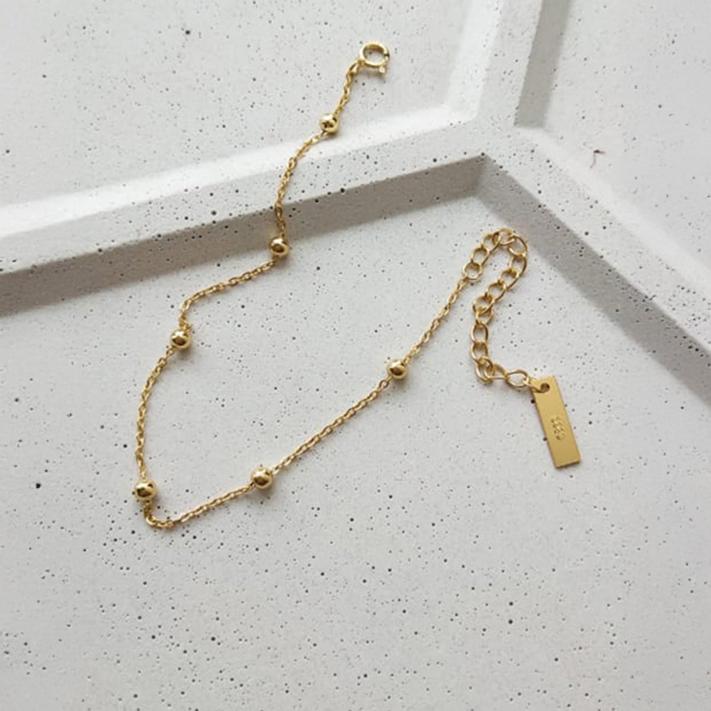 May - Sterling Silver - Ball Chain -  Bracelet - Gold - Silver