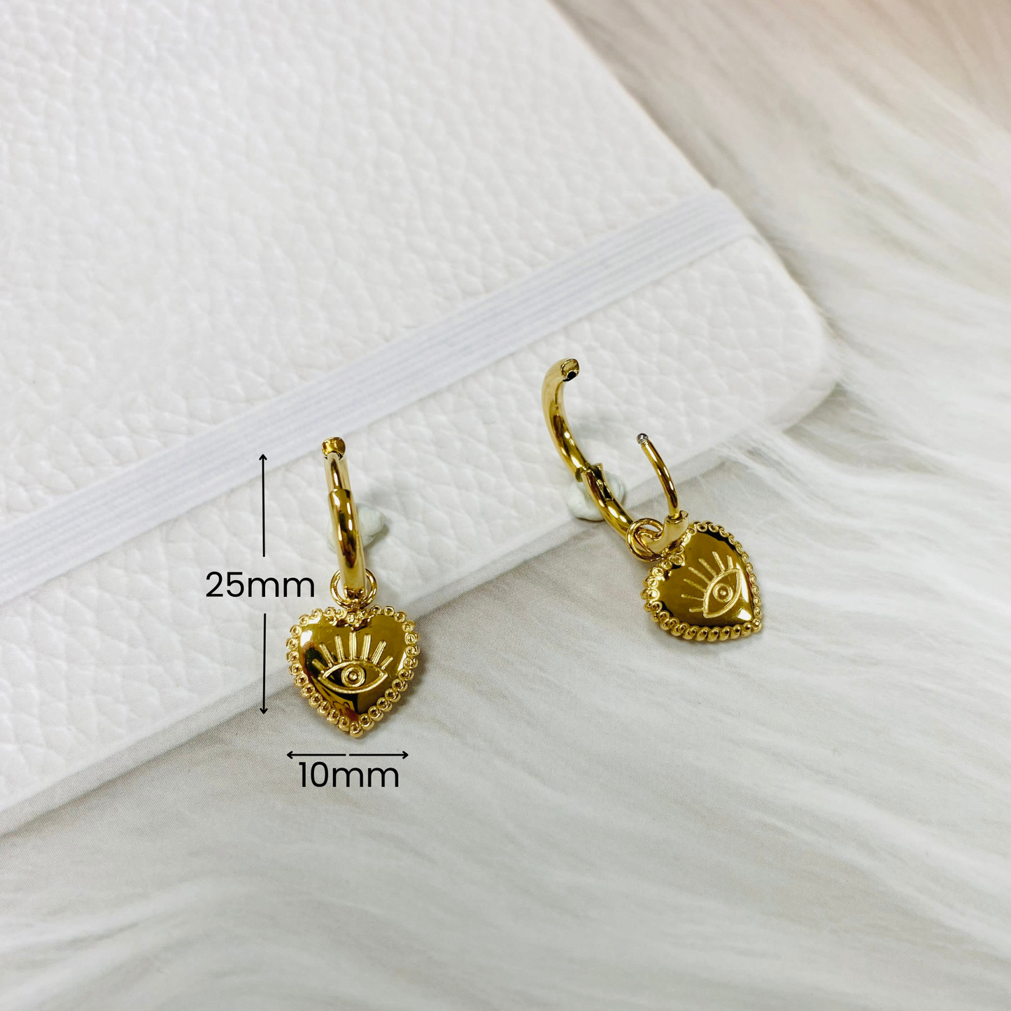 Vela - Stainless Steel Hoop Earring - Gold                         (Best seller)