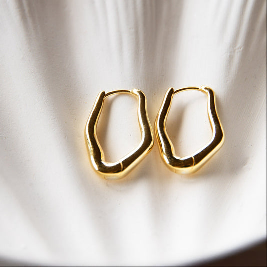 Serra Gold Huggie Earrings