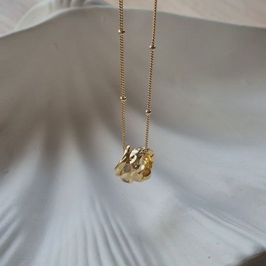 Eden - 3 Rings Pendant - Sterling Silver Necklace - Gold - Silver                                    (Best seller)