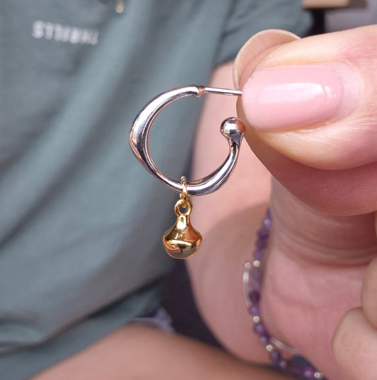 close up of person holding Sorella of May Kaylee earring