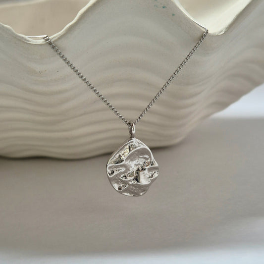 Maris - Sterling silver - Pendant necklace - Silver - Gold