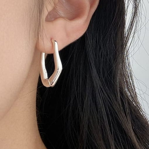 Serra - Hoop Sterling Silver   Earring