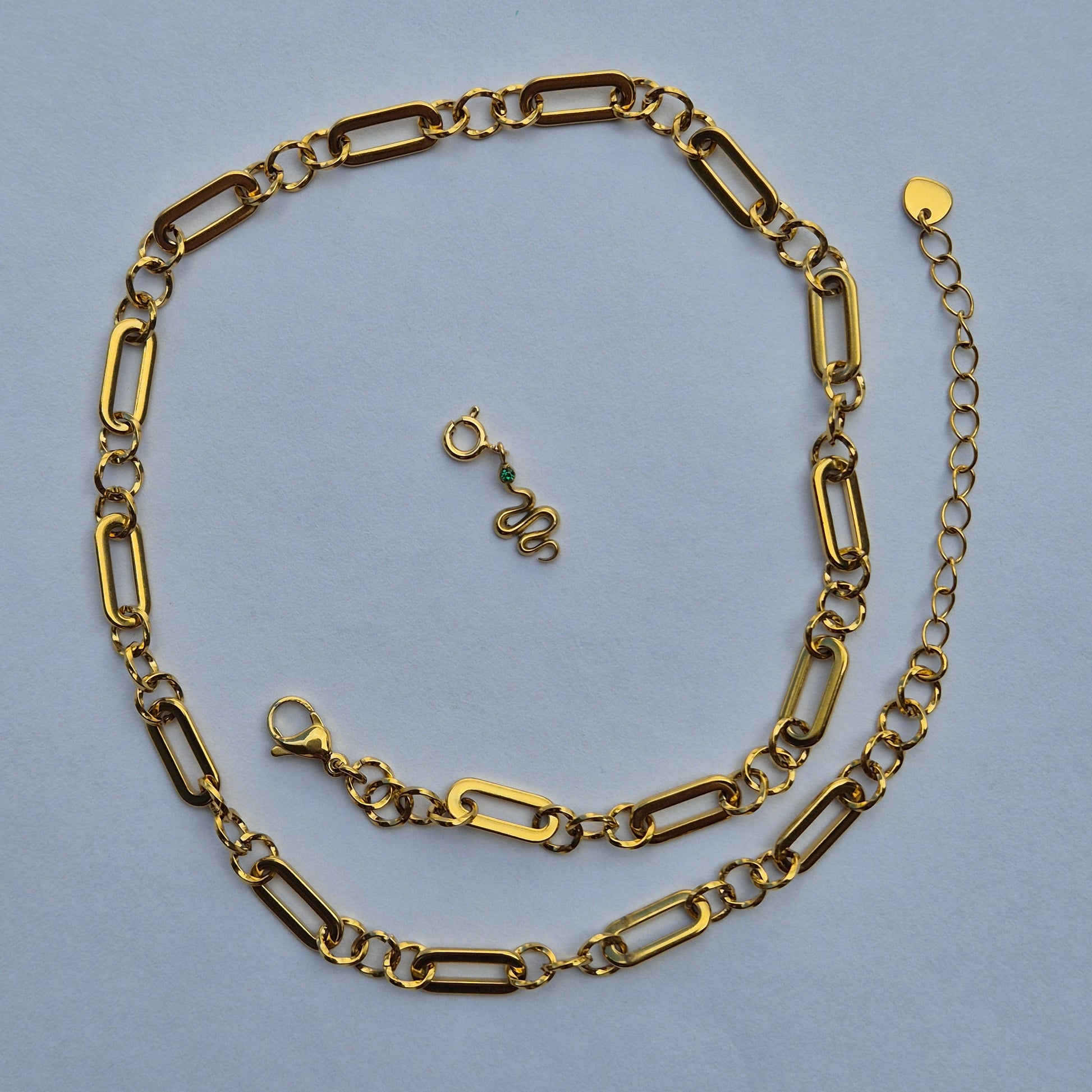 Sorella of May Shay necklace and detachable snake charm